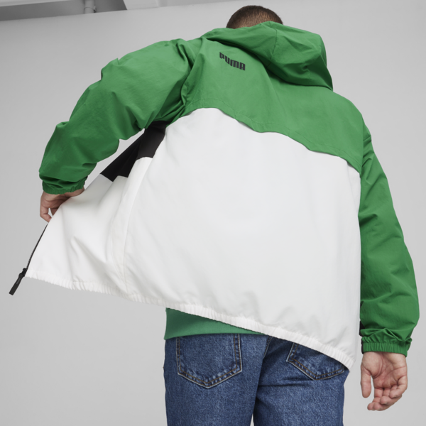 Rompevientos con capucha para hombre, Archive Green, large-ARG