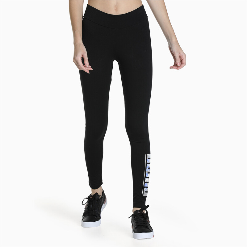

Women's PUMA Logo Graphic Tights, Black