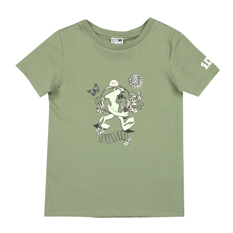 

PUMA X1DER FeelGood Youth Regular Fit T-Shirt, Gray/green