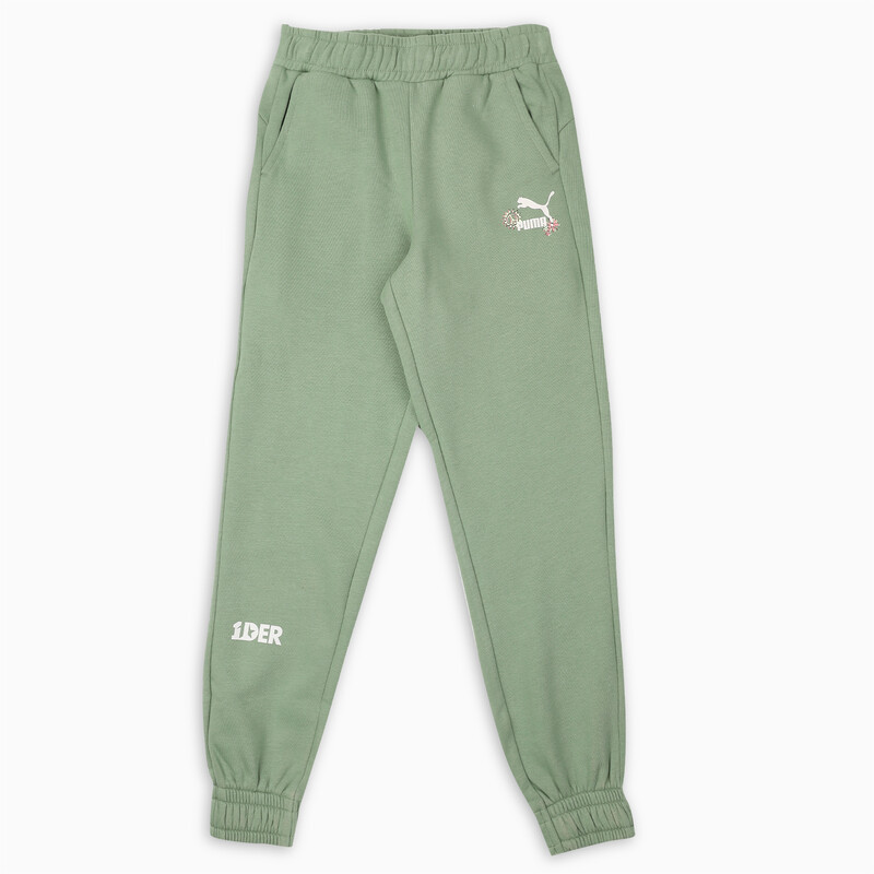 

PUMA X1DER FeelGood Youth Pants, Gray/green
