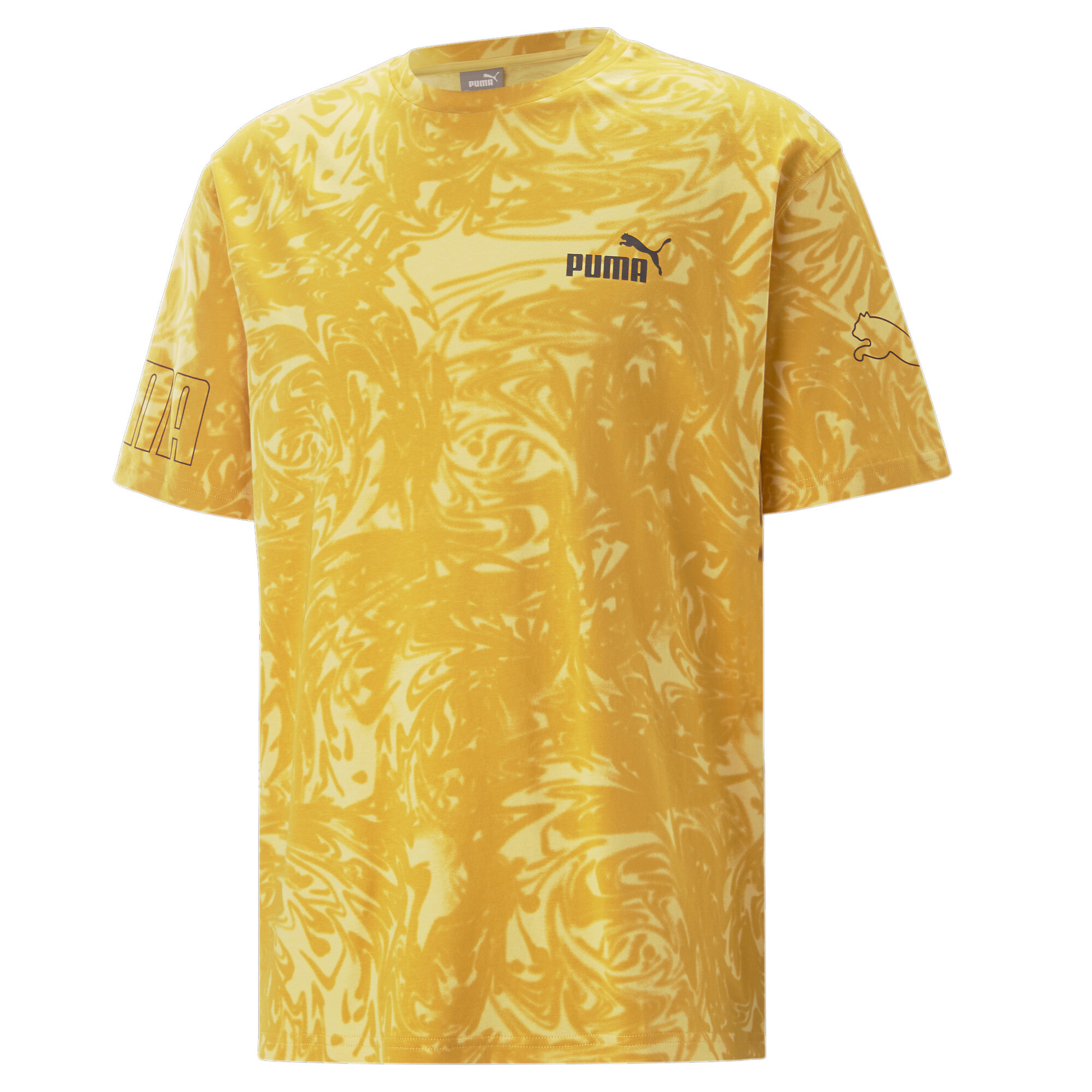 30%OFF！＜プーマ公式通販＞ プーマ メンズ PUMA POWER サマー AOP 半袖 Tシャツ メンズ Mustard Seed ｜PUMA.com