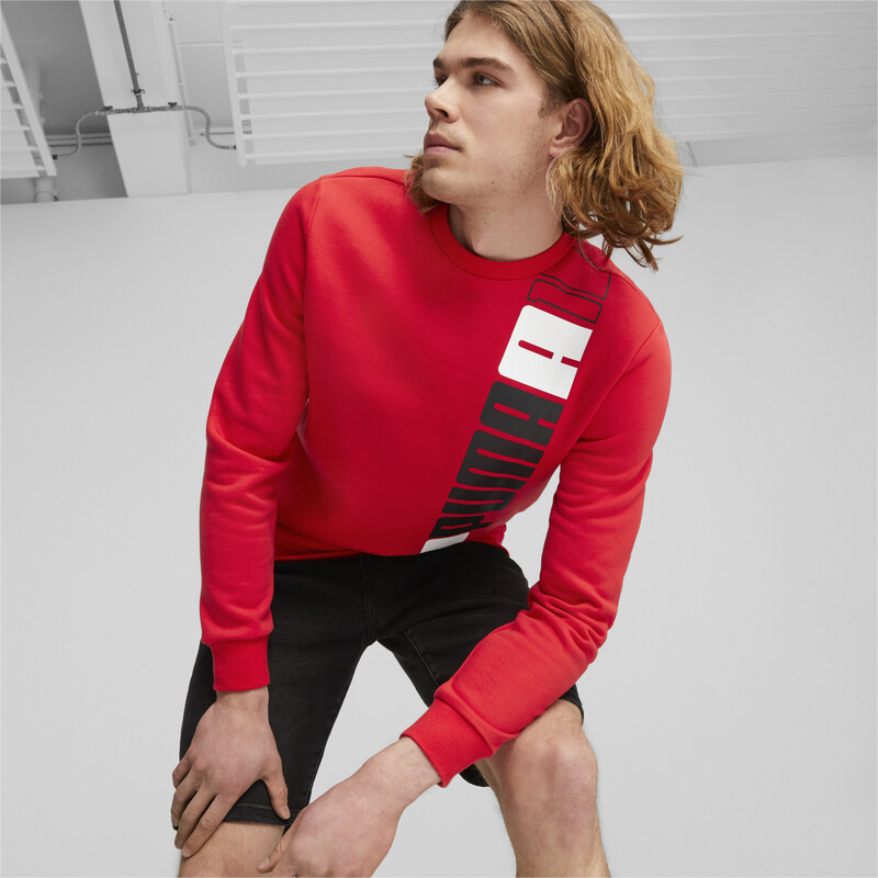 

Men's PUMA ESS LOGO LAB Sweatshirt, Red