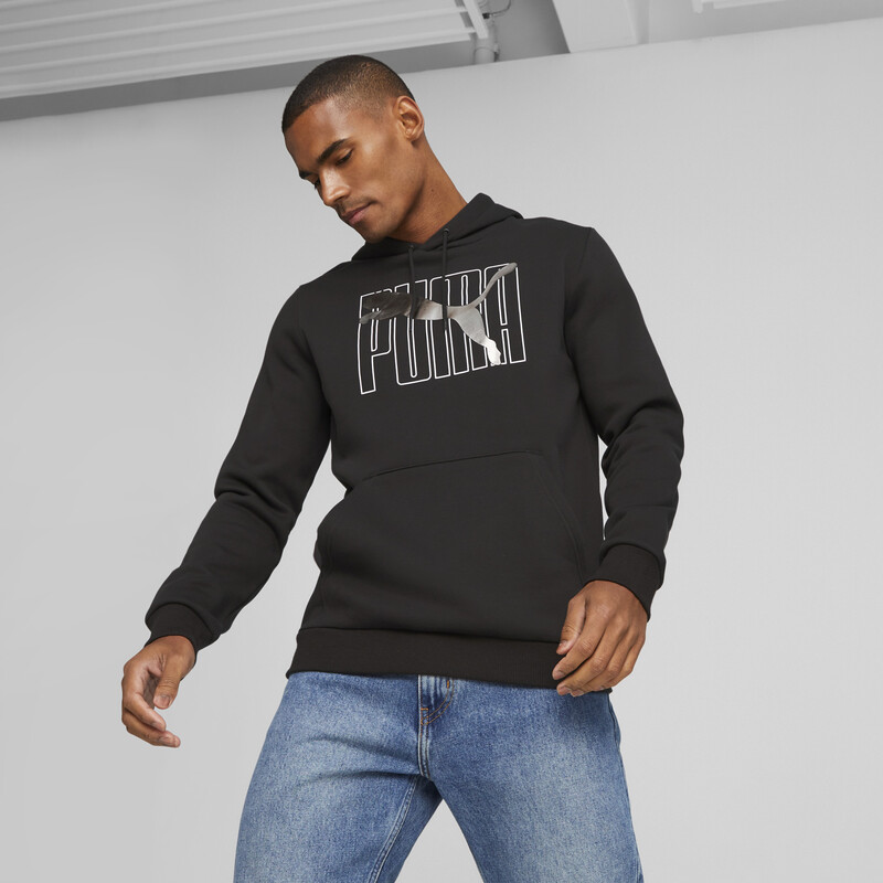Men's PUMA Logo Lab Hoodie, Black