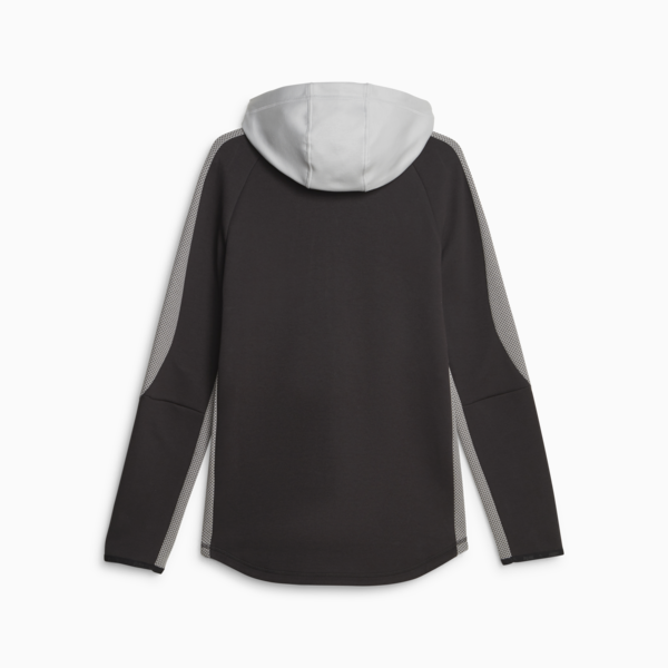 EVOSTRIPE Full-Zip Men's Hoodie Men, Concrete Gray, large-ZAF