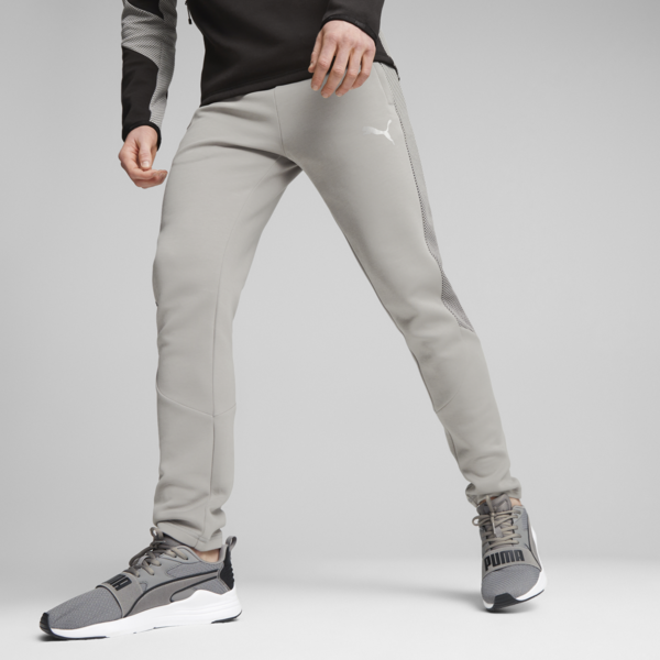 EVOSTRIPE Men's Sweatpants, Concrete Gray, large-ZAF