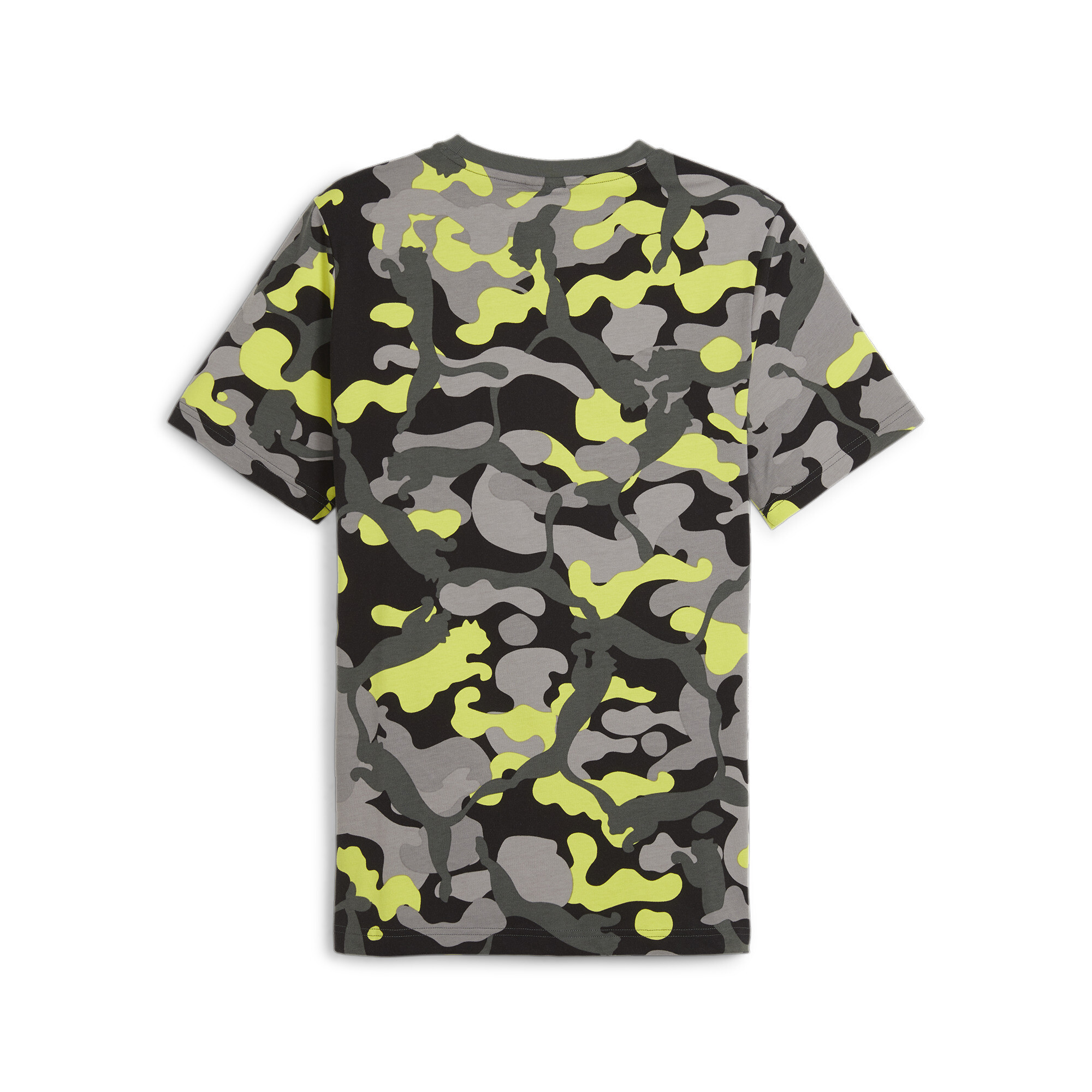 Men's PUMA ESS+ CAMO T-Shirt In Gray, Size Small