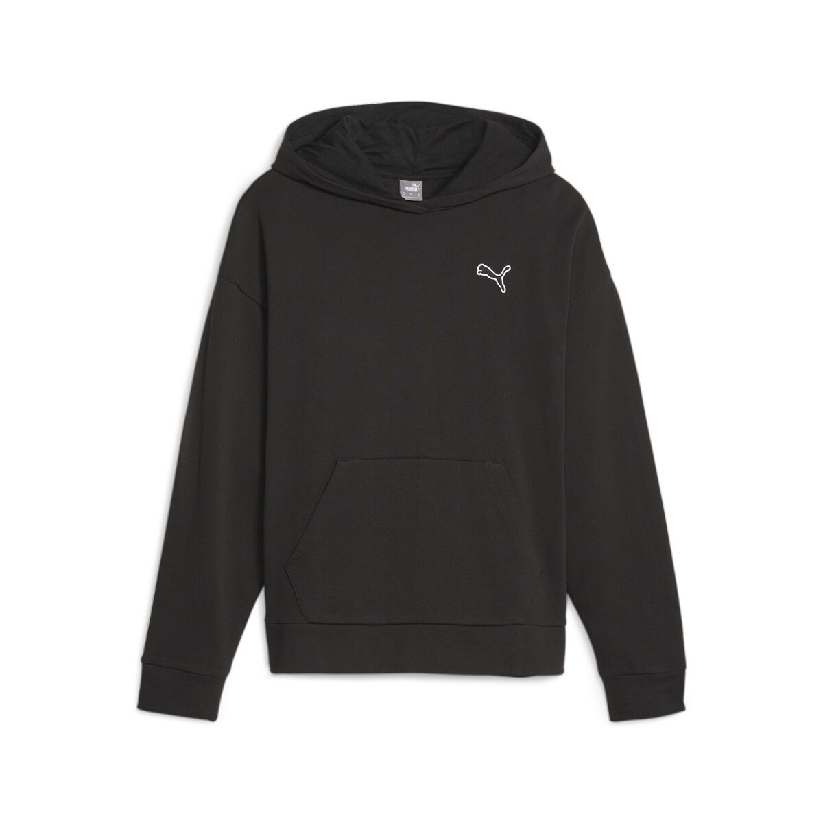 BETTER ESSENTIALS Women's Hoodie in Black by PUMA, Small