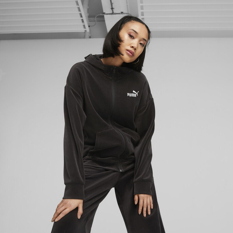 

Women's PUMA Essentials Elevated Full-Zip Hoodie, Black
