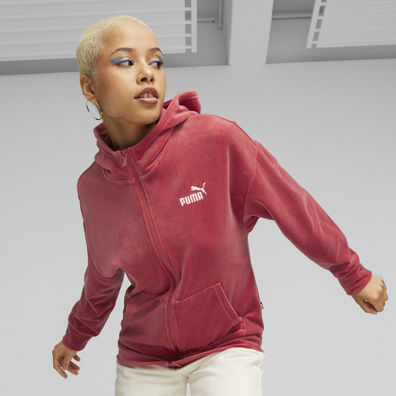 

Women's PUMA Essentials Elevated Full-Zip Hoodie, Red