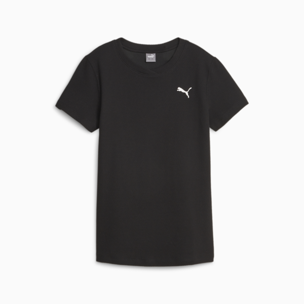 HER Women's Structured Tee, PUMA Black, large-ZAF