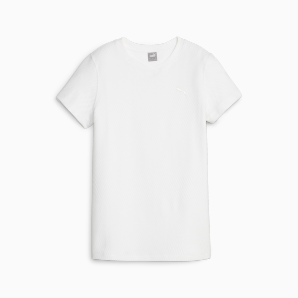 HER Women's Structured Tee, PUMA White, large-ZAF