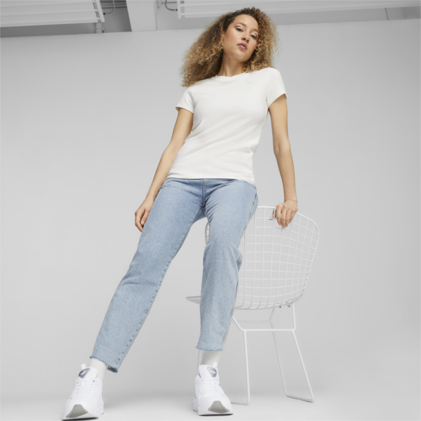 HER Women's Structured Tee, PUMA White, large-ZAF
