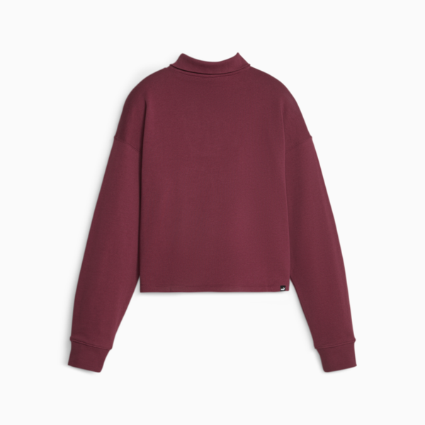 HER Women's High-Neck Half-Zip Sweatshirt, Dark Jasper, large-ZAF
