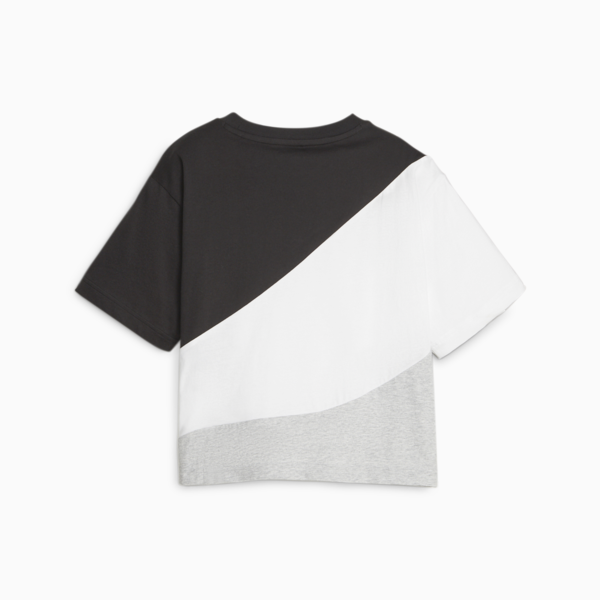 PUMA POWER Cat Women's Cropped Tee, PUMA Black, large-ZAF