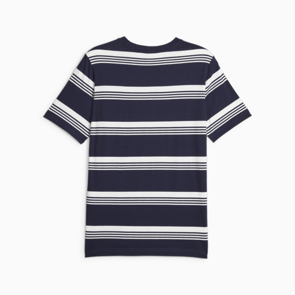 PUMA SQUAD Men's Striped Tee, PUMA Navy, large-ZAF