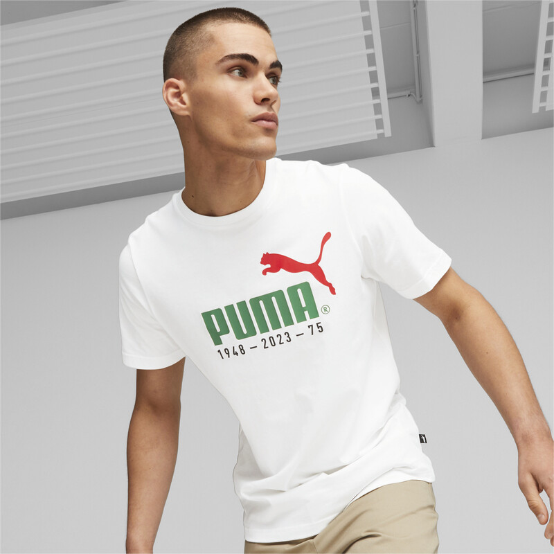 

Men's PUMA No. 1 Logo Celebration T-shirt, White