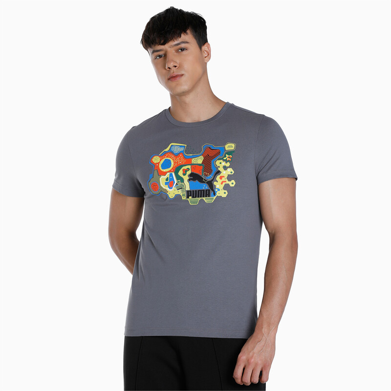 

Men's PUMA Graphic Slim Fit T-Shirt, Gray