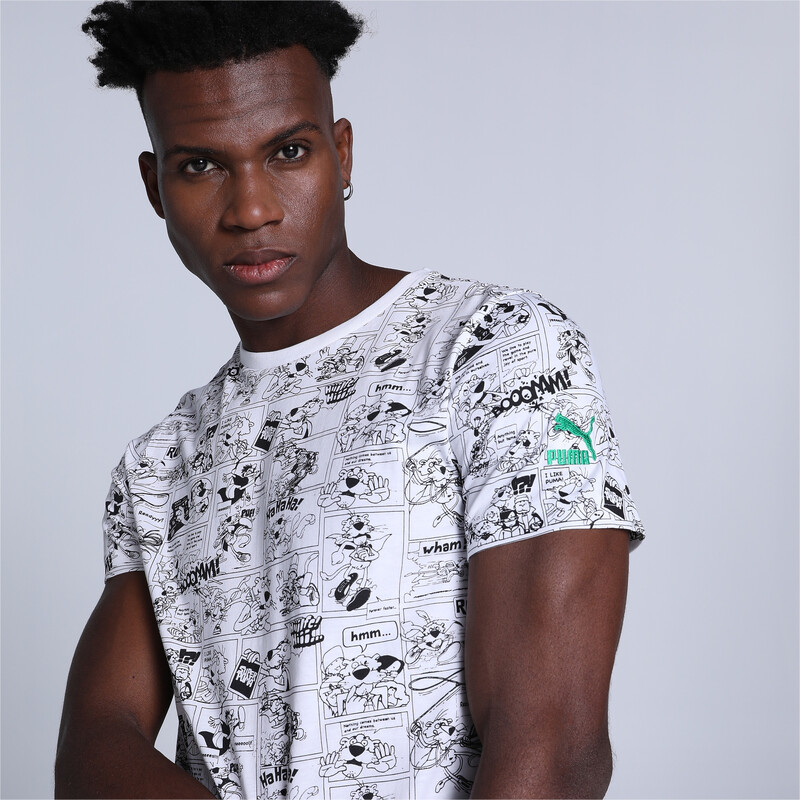 

Men's PUMA Super All Over Print Slim Fit T-Shirt