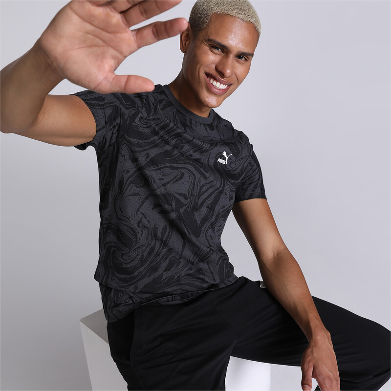 

Men's PUMA Graphic Slim Fit T-Shirt, Black