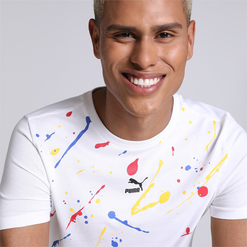 Buy VastraPur Men's Slim Fit White T-Shirt | Supreme (Large) at