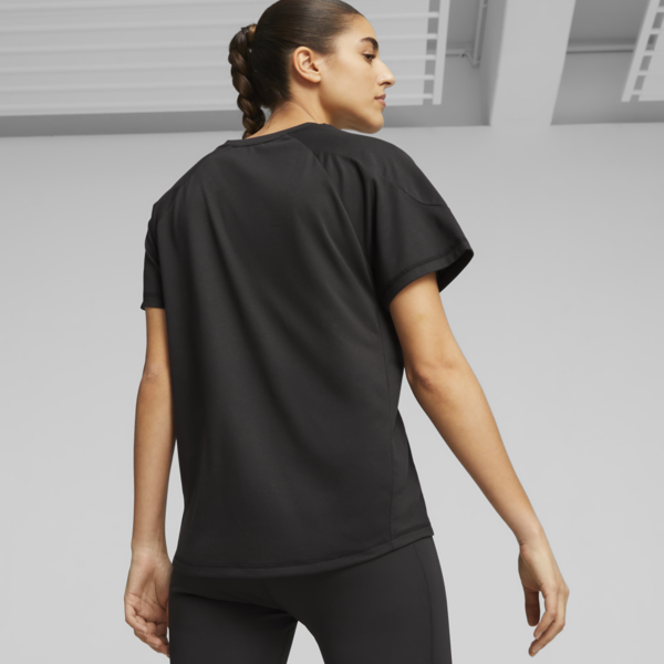Evostripe Women's Tee, PUMA Black, large-ZAF
