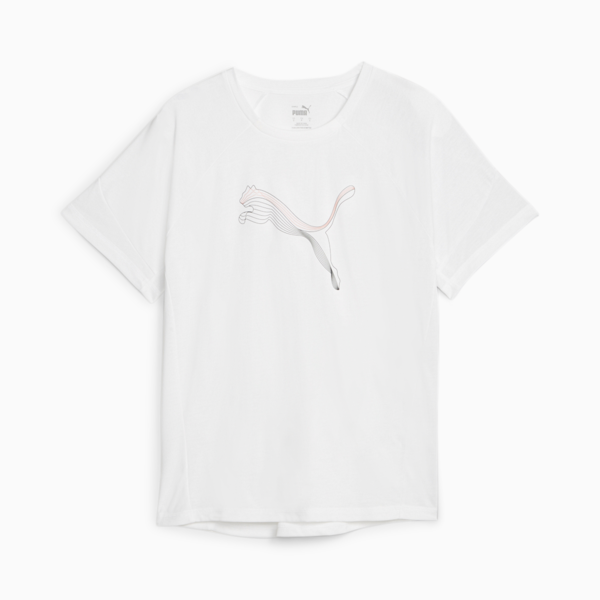 Evostripe Women's Tee, PUMA White, large-ZAF