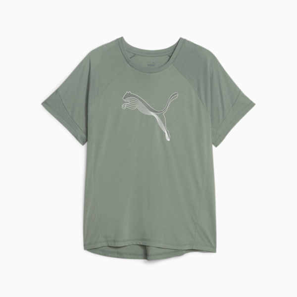 Evostripe Women's Tee, Eucalyptus, large-ZAF
