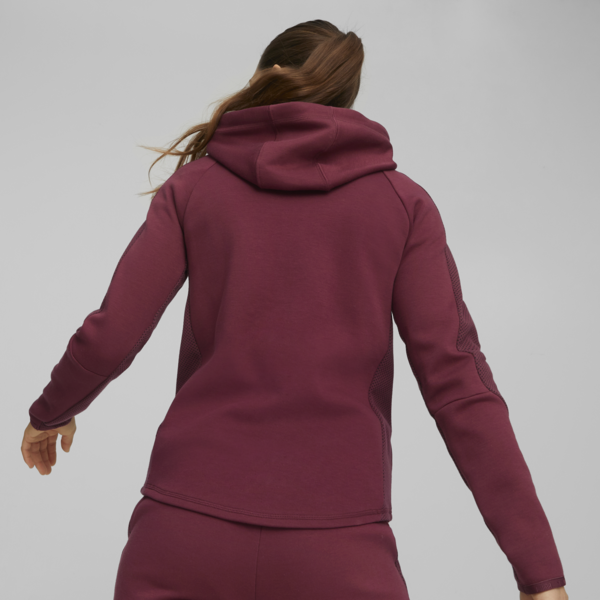 EVOSTRIPE Women's Full-Zip Hoodie, Dark Jasper, large-ZAF