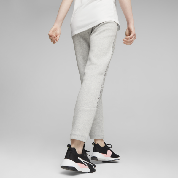 Evostripe Women's High-Waist Pants, Light Gray Heather, large-ZAF
