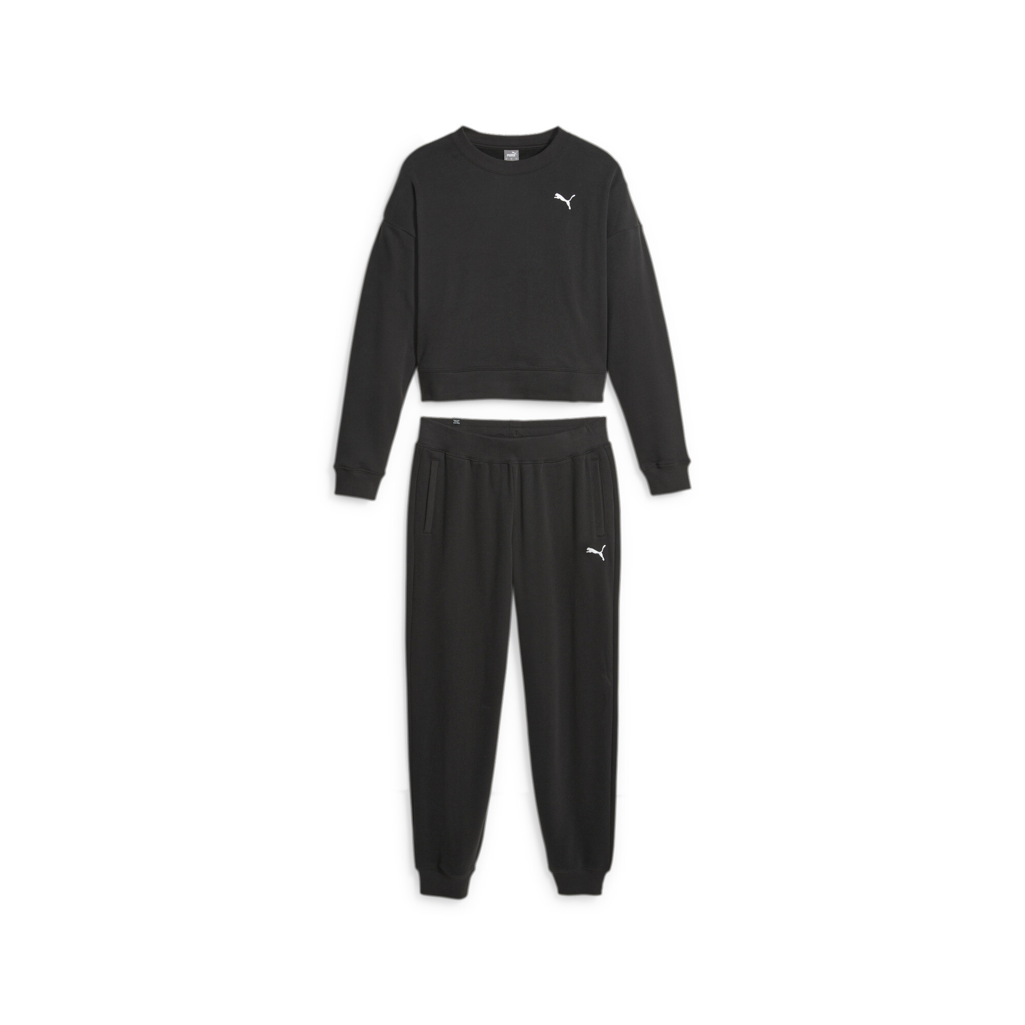 Women's Puma Women's Loungewear Suit, Black, Size XS, Clothing