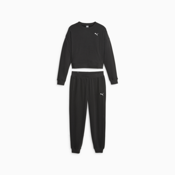 Women's Loungewear Suit, PUMA Black, large-ZAF