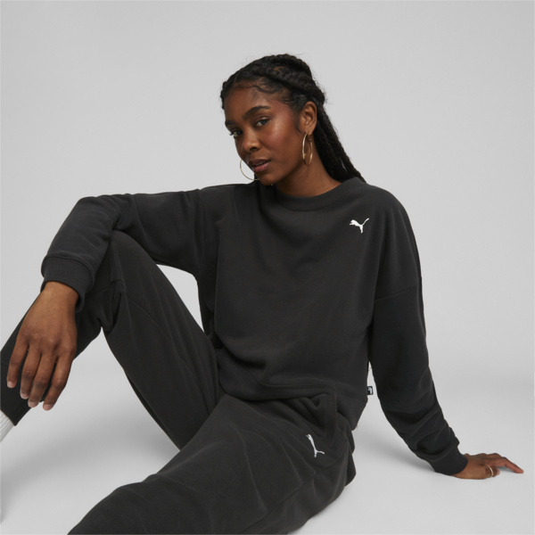 Women's Loungewear Suit, PUMA Black, large-ZAF