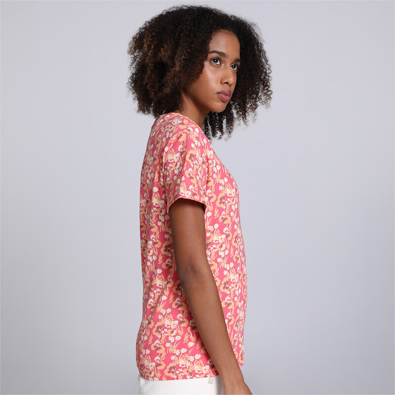 

Women's PUMA Floral Print Crew-Neck Relaxed Fit T-Shirt