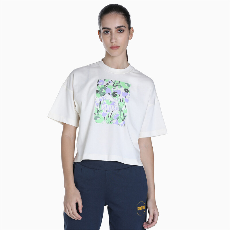 

Women's PUMA Graphic Relaxed Fit T-Shirt, Pristine