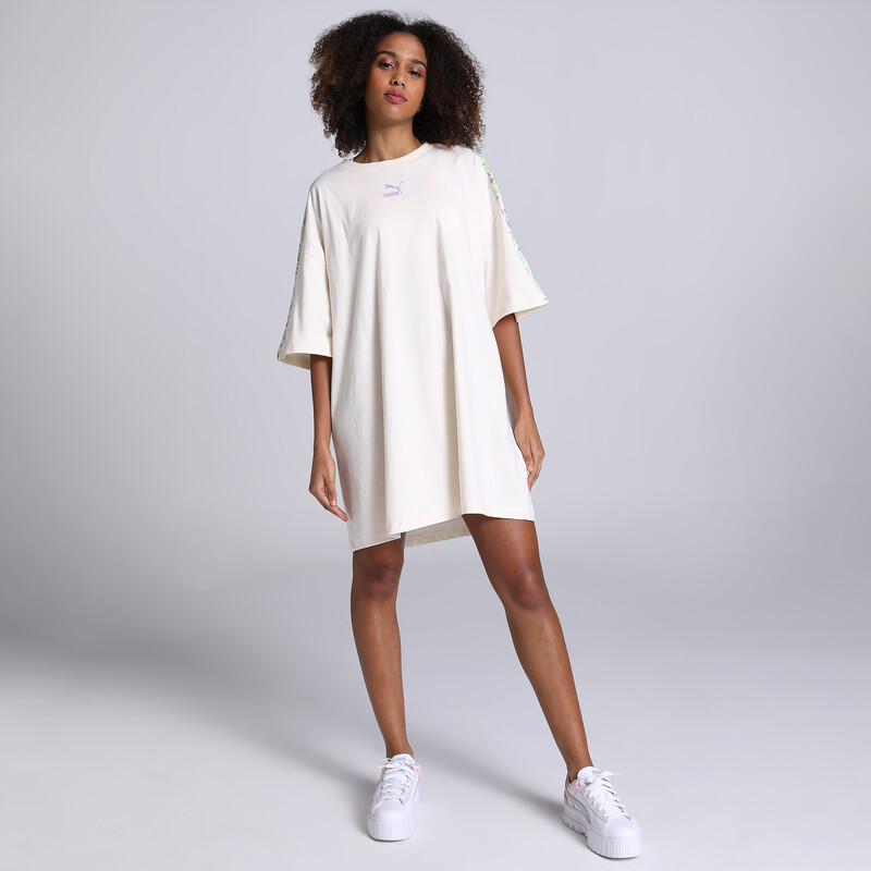 Women's PUMA Relaxed Fit Tshirt Dress in Pristine size L