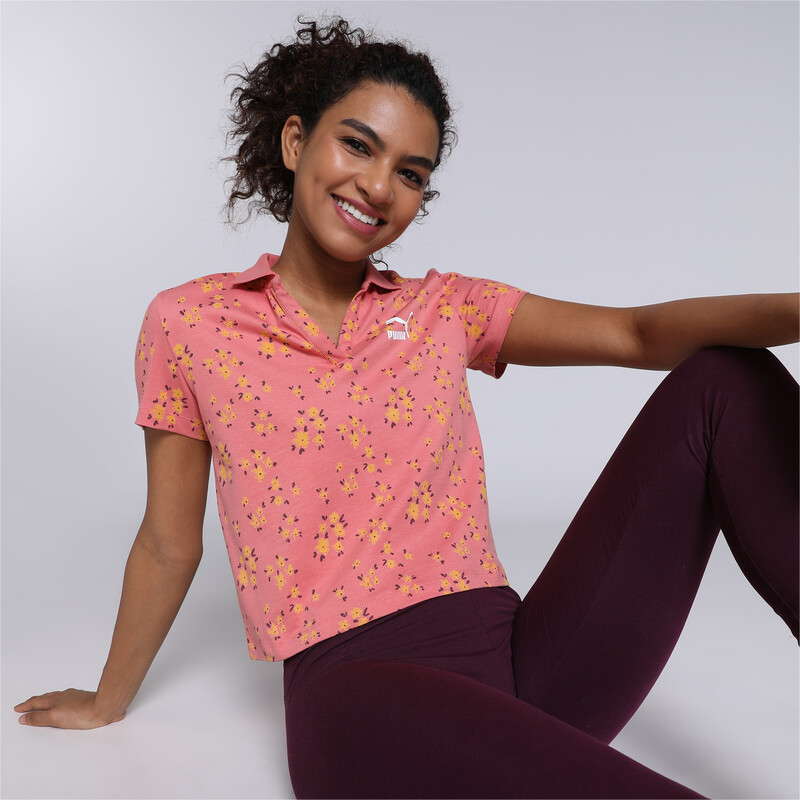 Women's PUMA AOP Regular Fit Polo T-shirt