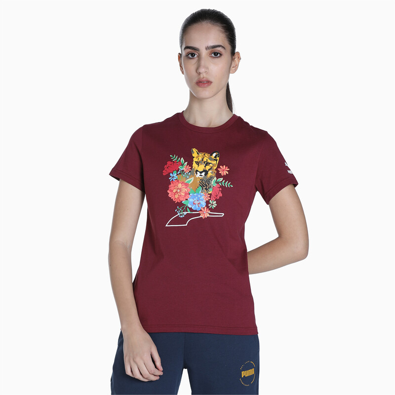 

Women's PUMA Cat Graphic T-Shirt, Red