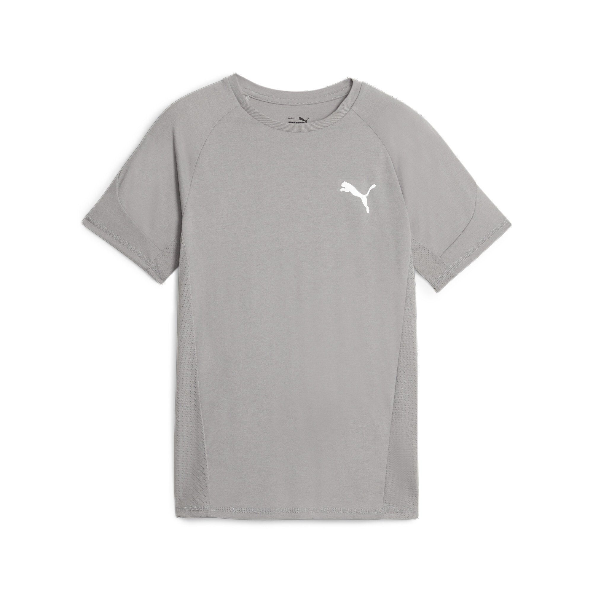 PUMA Evostripe T-Shirt In Gray, Size 7-8 Youth