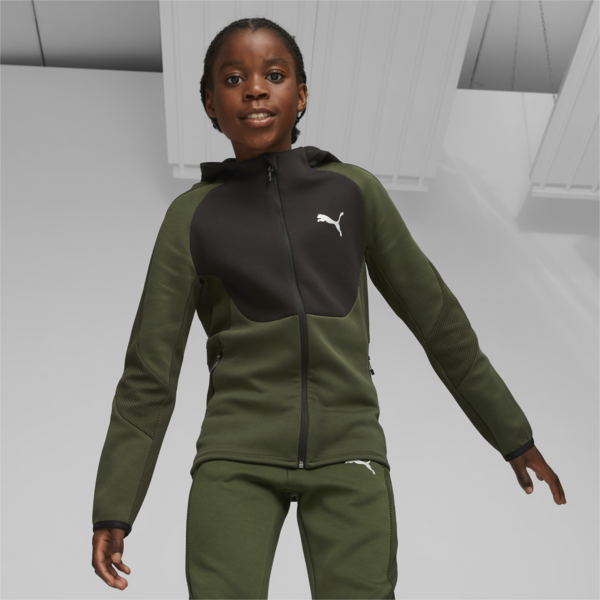 Evostripe Youth Full-zip Hoodie, Myrtle, large-ZAF
