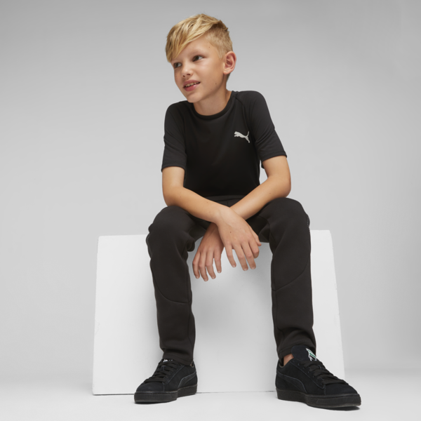 Evostripe Youth Sweatpants, PUMA Black, large-ZAF
