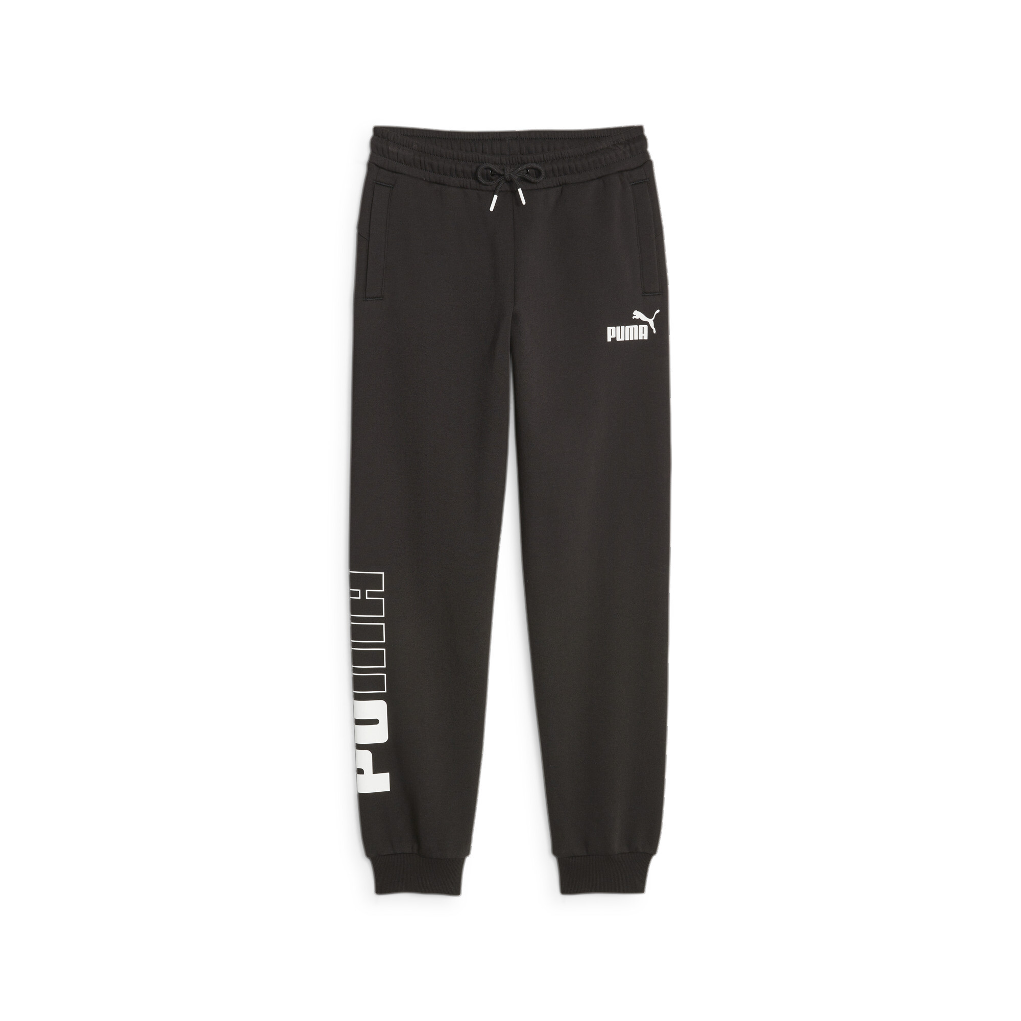 Puma, No1 Logo Jogging Bottoms, Closed Hem Fleece Jogging Bottoms