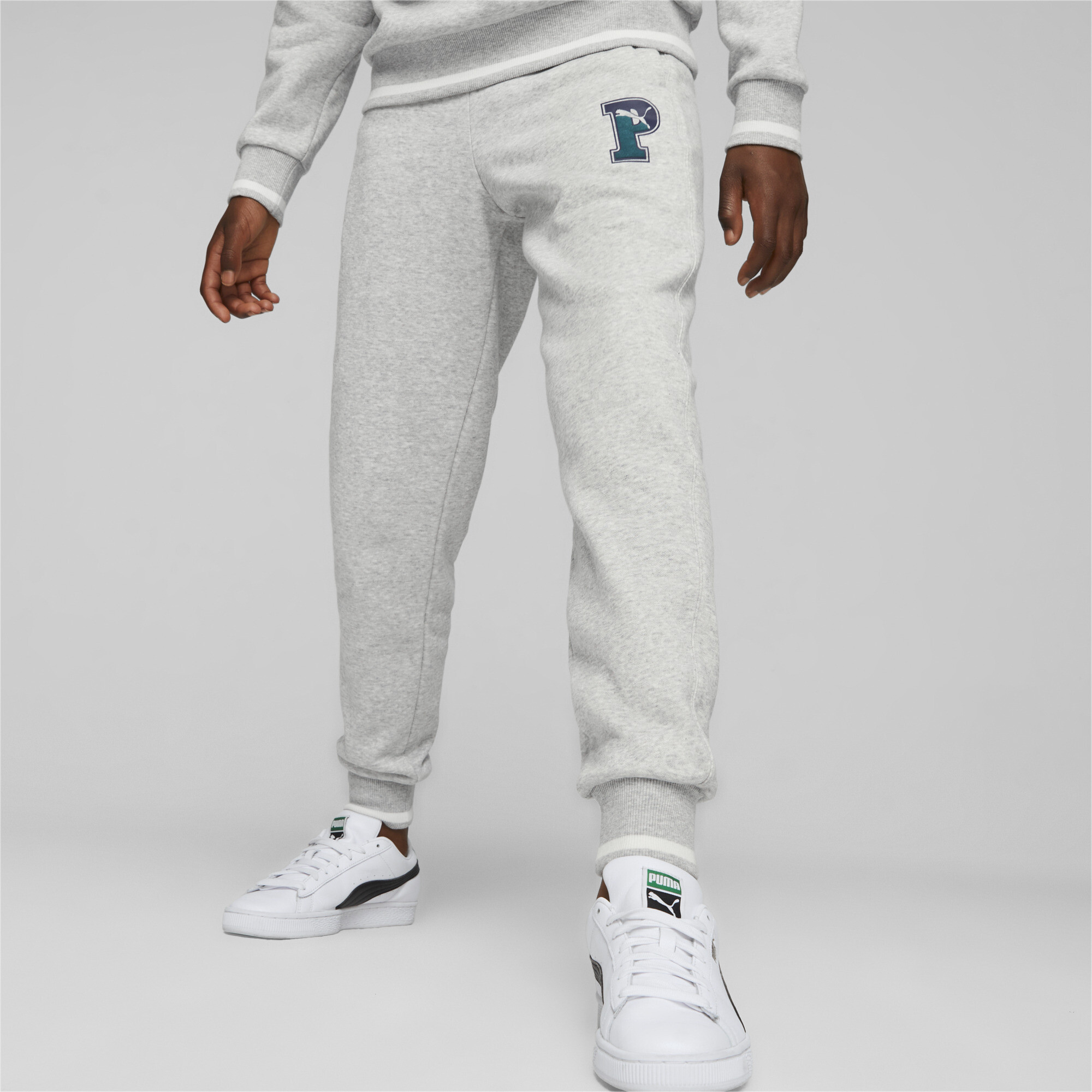 PUMA SQUAD Fleece Sweatpants In Heather, Size 15-16 Youth