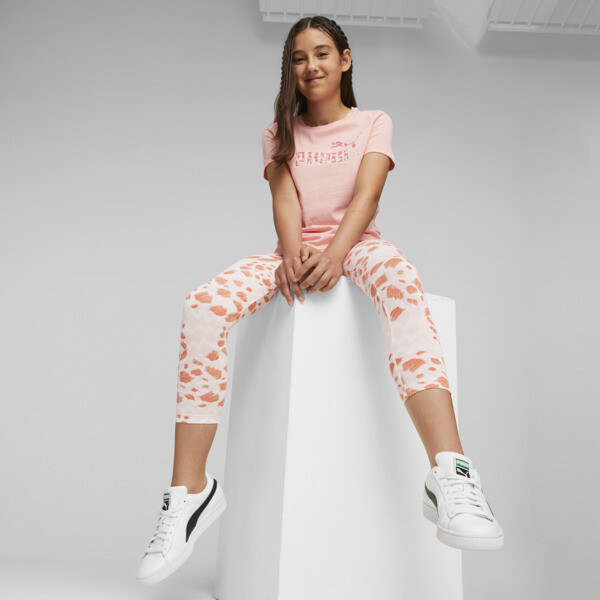 Essentials Mix Match Kids Leggings pink PUMA