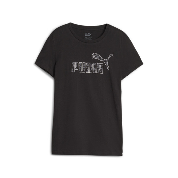 Puma Kids' Essentials+ Animal Girls' T-shirt In Black