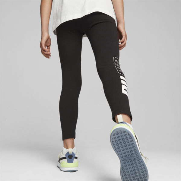 PUMA POWER Colourblock Youth Leggings, PUMA Black, large-ZAF