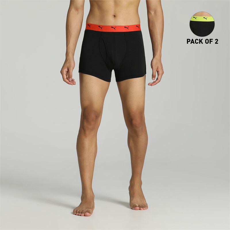 Men's PUMA Stretch Plain Trunks Pack Of 2 With EVERFRESH Technology in  Black/Red/Yellow size XXL, PUMA, Subhash Nagar