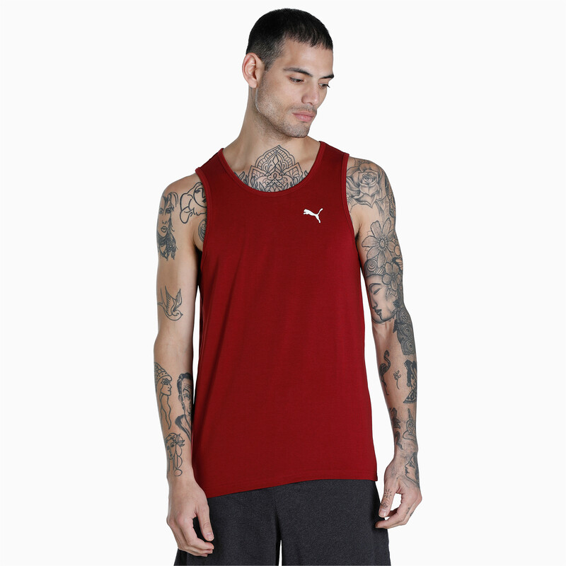 Men's PUMA Premium Soft Touch Tank in Red size M