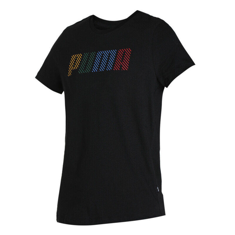 

Women's PUMA Multicolor Logo Regular Fit T-Shirt, Black