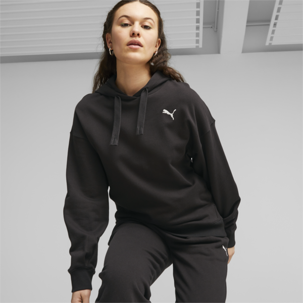 HER Women's Hoodie, PUMA Black, large-ZAF