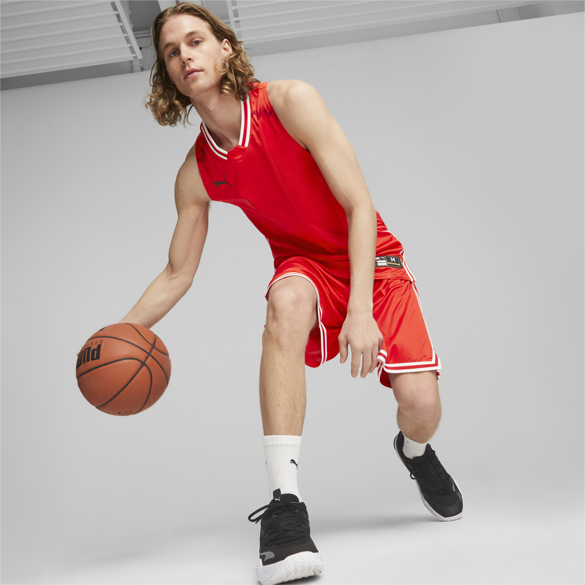 Puma Hoops Team Game Jersey Men - - rood - maat L